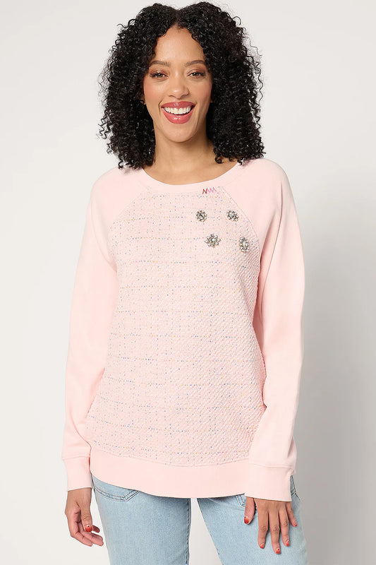 Ali + Mally x Peace Love World Embellished Sweatshirt