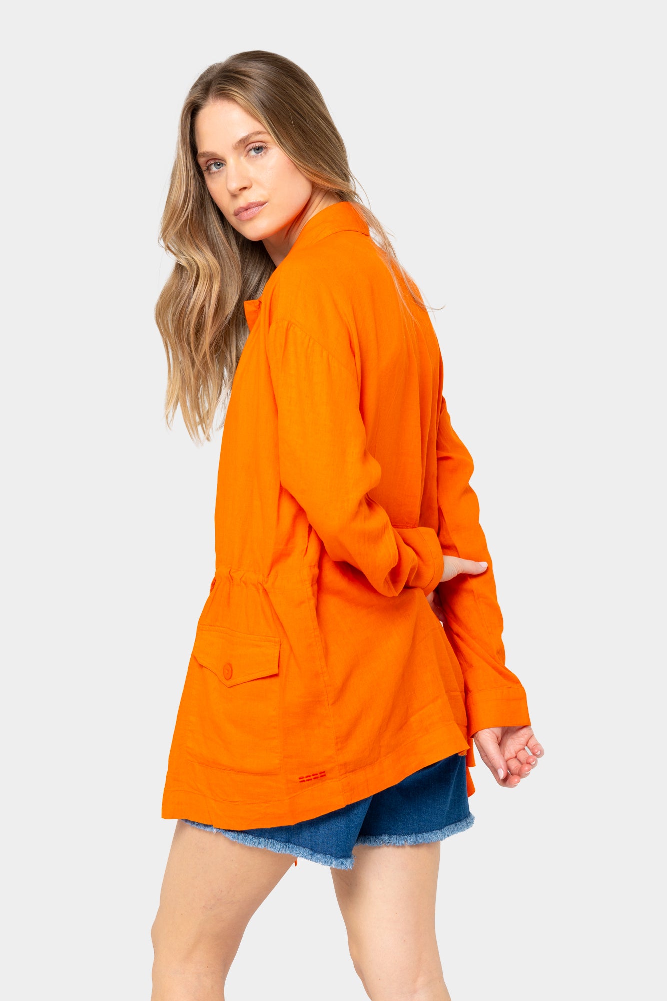 Boheme Linen Coverup Jacket