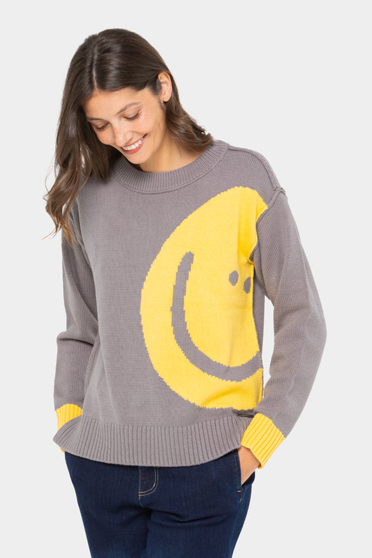 Intarsia Pullover Sweater