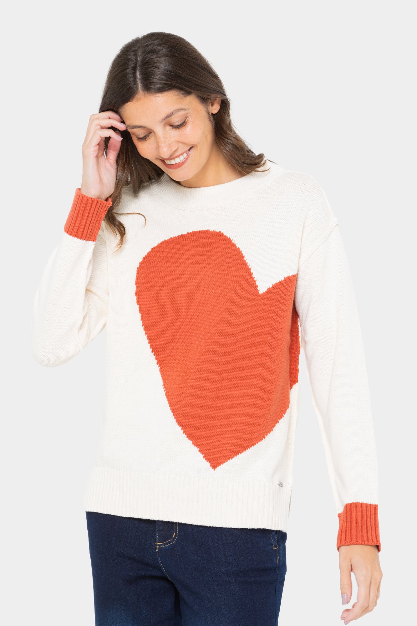 Intarsia Pullover Sweater