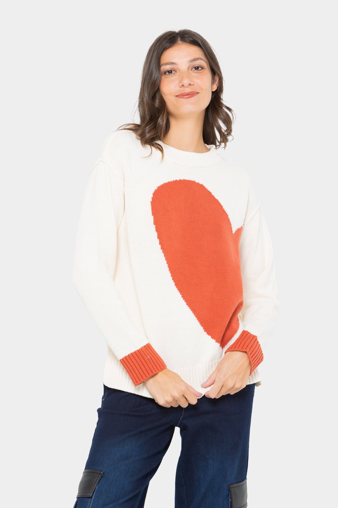 Intarsia Pullover Sweater