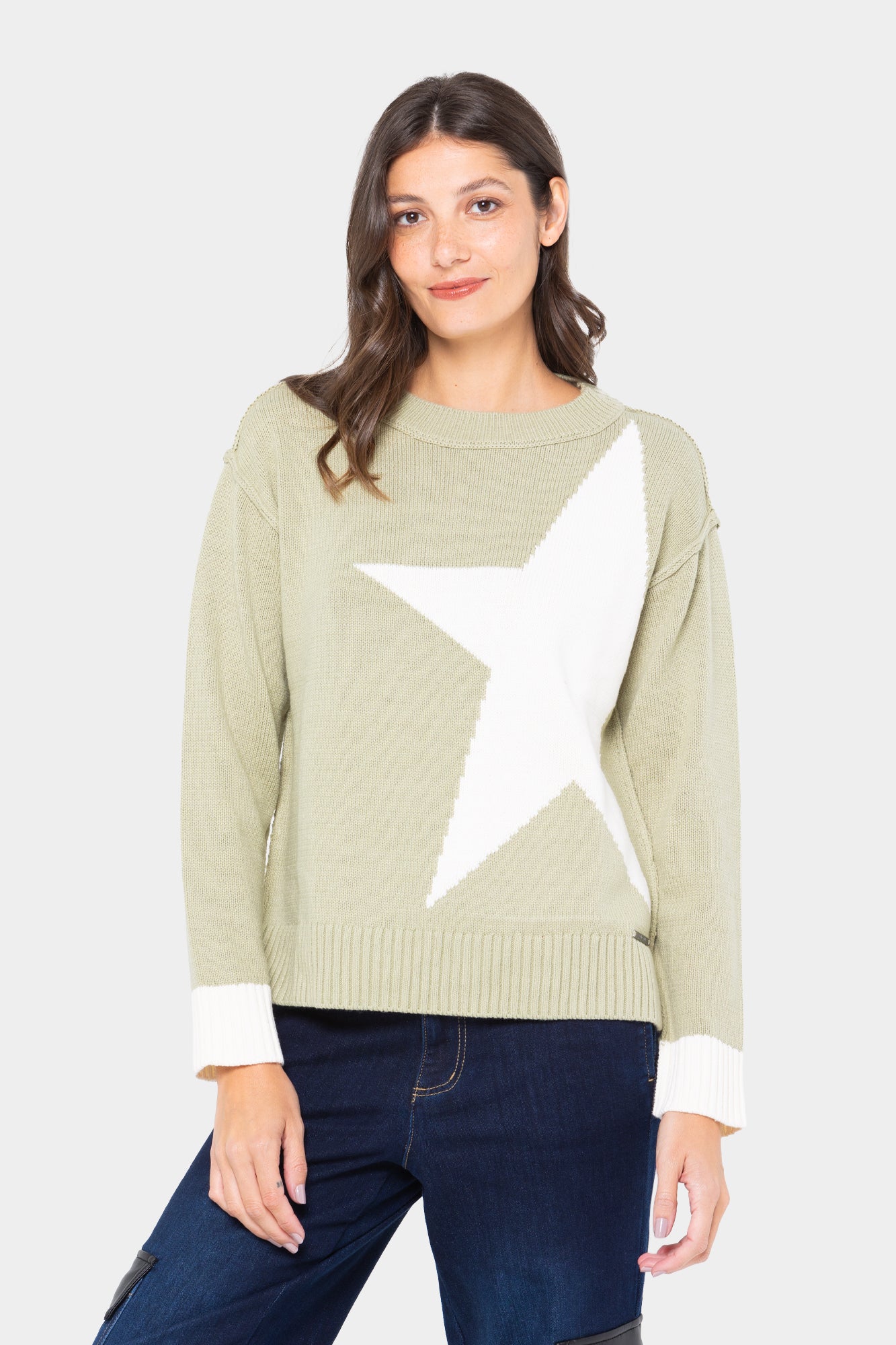 Intarsia Pullover Sweater