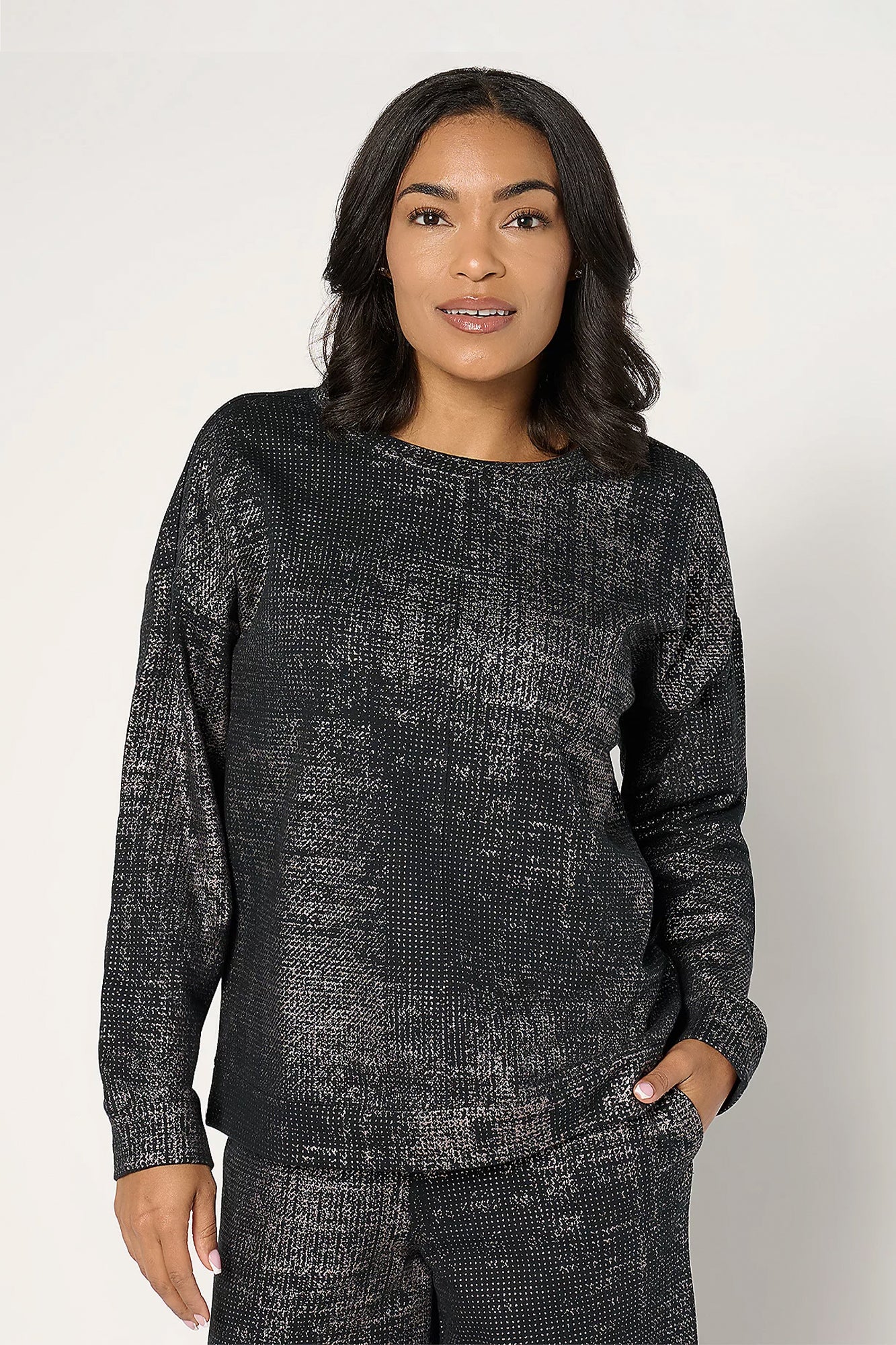 French Terry Long-Sleeve Sweatshirt