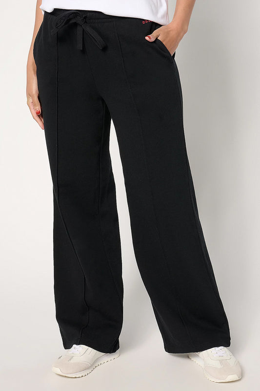 French Terry Pull-On Pintuck Pants