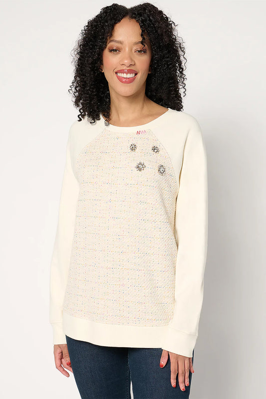 Ali + Mally x Peace Love World Embellished Sweatshirt