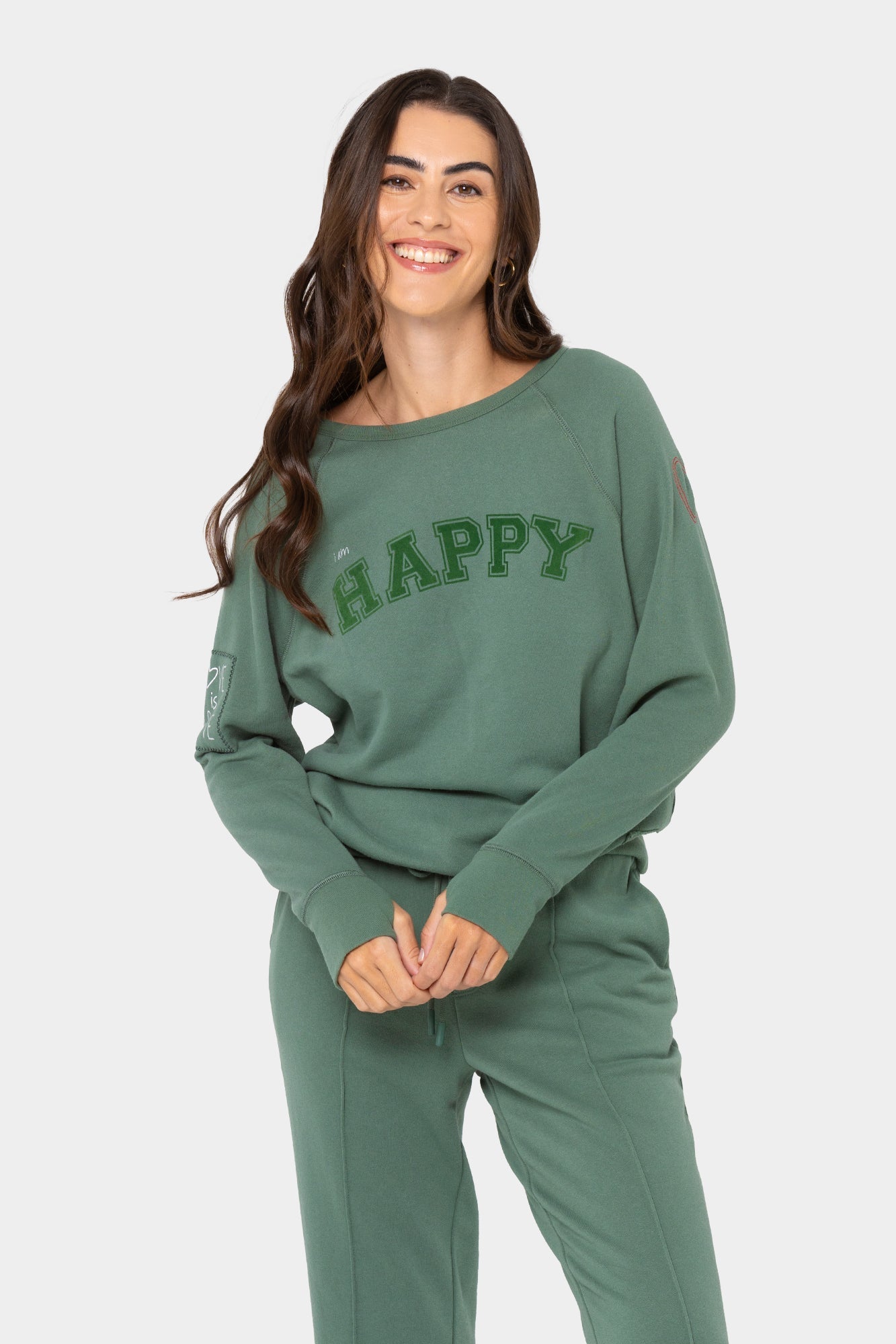 Flocked Affirmation Sweatshirt