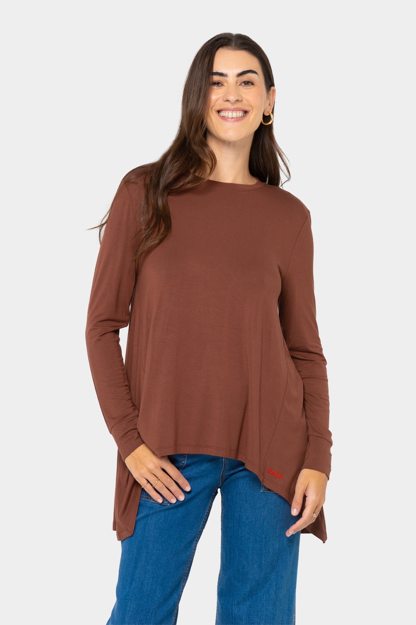 Long-Sleeve Parachute Knit Top