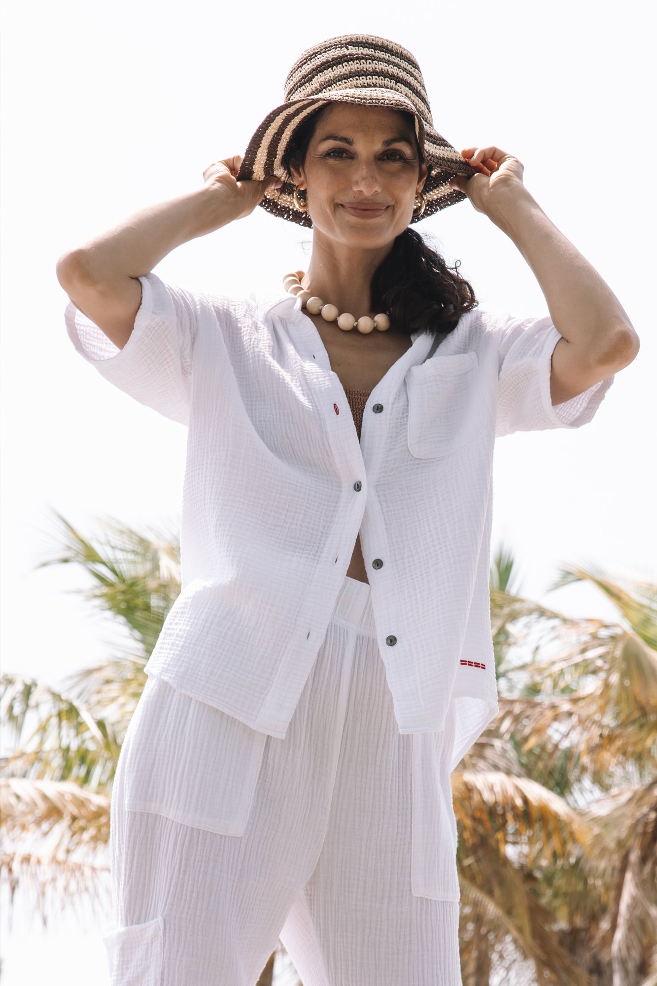 Boheme Slub Gauze Beach Shirt